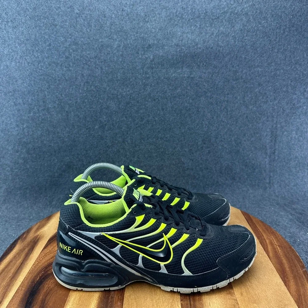 Nike Air Max Torch 4 Running Shoes Men's Size 7 Black Neon Green 343846-011